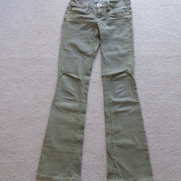 dELiA*s Striped Flare Jean - Picture 1 of 6